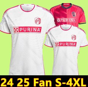 2024 St. L ouis City VOETBALJERSEYS 23 24 25 MLS HOME Away st Louis''RED' SC wit NILSSON KLAUSS 9 NELSON GIOACCHINI VASSILEV BELL PIDRO VOETBALSHIRT Heren