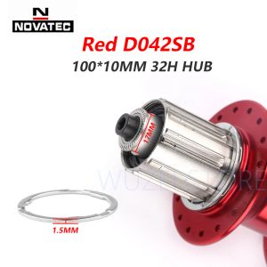 Novatec D041SB D042SB Hub MTB Bicicleta Tarjeta de disco Brazo 28/32/36 Holeros Rojo Negro 8/9/10/11 Speed Mountain Roping Hubs