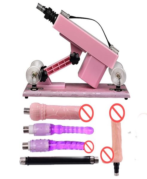 Máquina de sexo automático novedoso de juguetes sexuales con accesorio de consolador masturbación femenina amor robot muebles sexuales para parejas1002596
