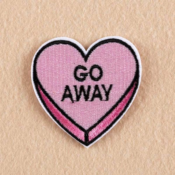 Nouveauté Back Off Go Away Beat It Design Punk Fer Sur Patch Vêtements Patch Pour Vêtements Patch Brodé