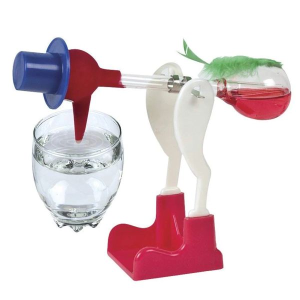 Novedad para beber agua juguete para pájaros divertidos bobbing pájaro sin parar vidrio líquido pato permanente juguetes creativos para niños niña niña