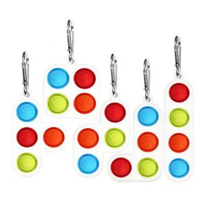 Nouveauté Figet Simpel Dimpel Pendentifs Jouet Tetris Push Bubble Silicone Porte-clés Décompression Jouets Adulte Enfants Soulager Brinquedos