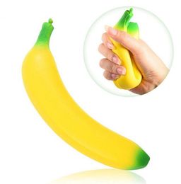 Nieuwigheid Plezier Rekbaar Banaan Zintuiglijk Speelgoed Banaan Squishy Imitatie Fidget Speelgoed Squishies Knijpcadeau Geur Geurend Jumbo Levendige Decoratie