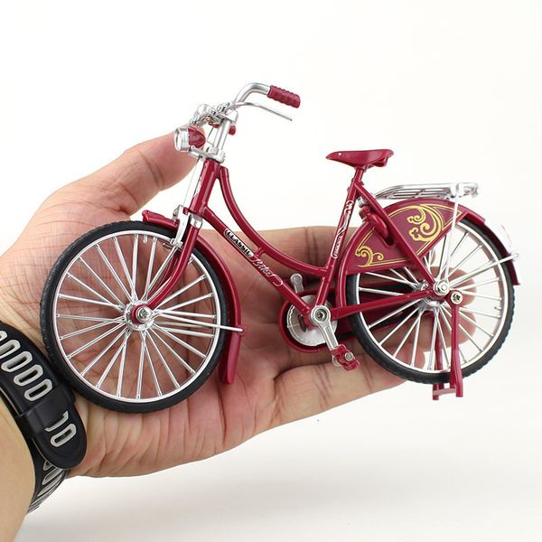 Juegos de novedad 1/10 Mini modelo Aleación Bicicleta Diecast Adulto Simulación Dedo Montaña Metal Bicicleta Decoración Colección Regalos Juguetes para niños 230322