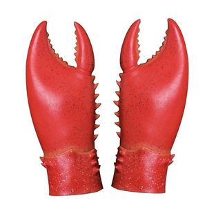 Nieuwheid Games 1 Paar Crab Lobster Claws Handschoenen Spoof Crayfish Pliers Eco-vriendelijke cosplay Funny Party Latex Pretend Play Game Toy 220930