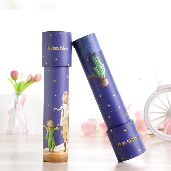 Juegos novedosos 1pc Little Prince Kaleidoscope Toys Rotar Periscope Juguetes educativos para niños Magic Baby Sensory Toy Childrens Day Gifts 230803