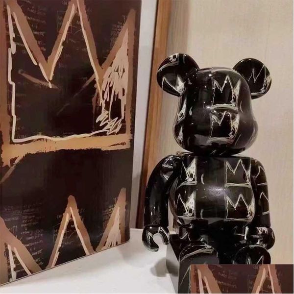 Jeux de nouveauté 5 Style Bearbricks 400% Figures Modèles de brique d'ours et Cyberpunk Daft Punk Joint Face Violence Collection Drop de Dhqry