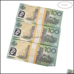 Jeux de nouveauté 50 Taille Prop Jeu Dollar Australien 5/10/20/50/100 Aud Billets Papier Copie Faux Argent Film Props Livraison Directe Jouets Dh2N5XXTK