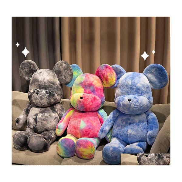 Jeux de nouveauté 60 cm Bearbrick grande taille belle Kawaii Violence ours poupée en peluche jouet Nt Brickbear Teddy oreiller en peluche enfant mignon cadeau D Dh7G2