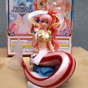 Nouveaut￩ jeux anime one pi￨ce mignon shirahoshi princesse grosse ornement figure pvc shirahoshi tient le mod￨le de collection Luffy 21cm kawaii statue ￠
