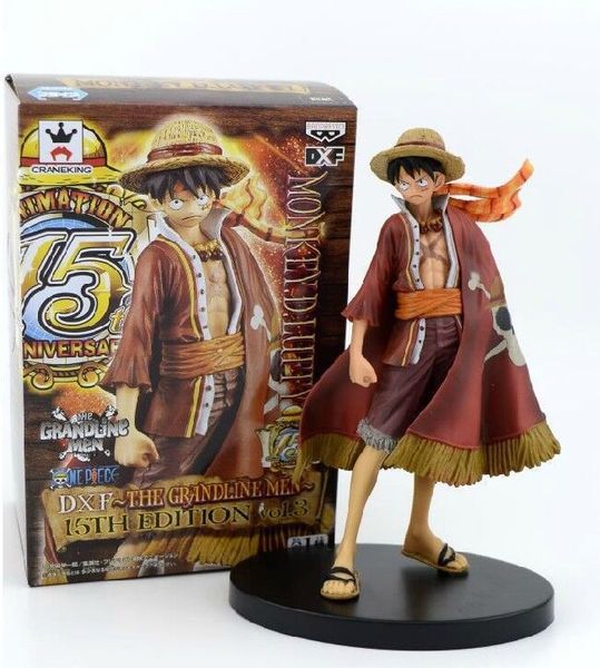 Nouveauté jeux anime one pièce Luffy Action Figure 17cm PVC Statue Paille Châvi Luffy Figurines Modèle debout Cadeau de Noël pour les enfants