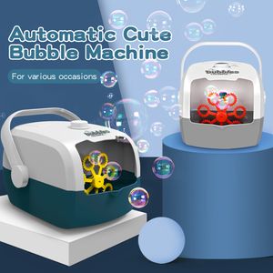 Nouveauté Jeux Automatique Bubble Maker Creative Machine Dispositif Flux Continu Bulle Pour Enfants Cadeau Électrique En Plein Air Drôle Jouer Jouet 230706