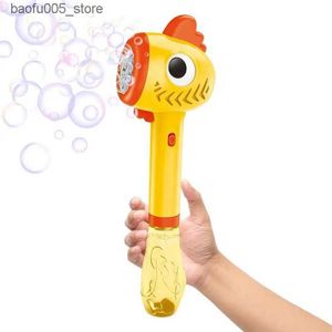 Jeux de nouveauté Jouets de bain pour bébé Souffleur à bulles automatique Sécurité de dessin animé Machine de fabrication de bulles anti-fuite Jouet bâton à bulles Jouet bâton à bulles Q240307