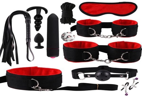 Jeux de nouveauté BDSM Kits Vibrator Sex Toys For Women Couples Handlect Whip Anal Pild Exotic Accessoires Équipement de servitude HARNESS169849574