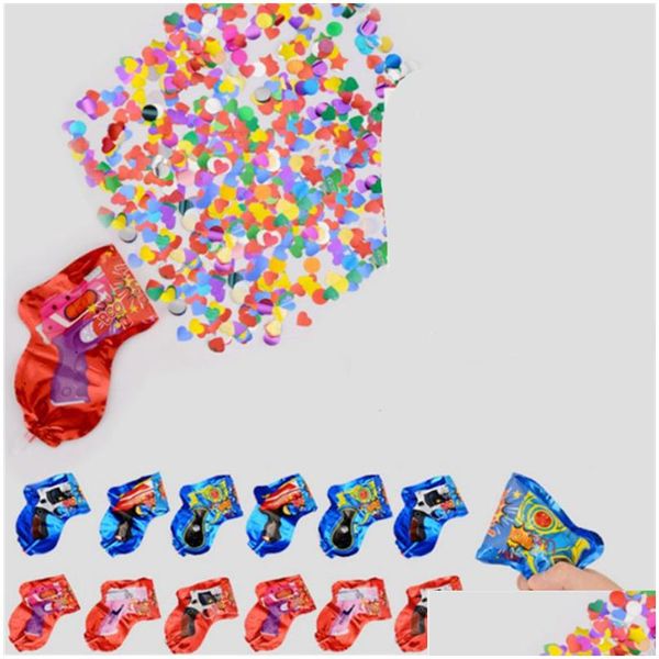 Juegos de novedad Juego de fiesta que sopla Atmósfera Tipo de pistola Papel de color Se puede rociar Crear efecto de color Necesidad segura y controlable de Blo Dhw0E