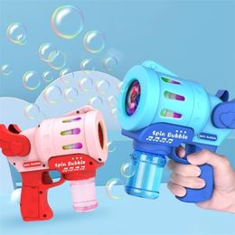 Nouveauté Jeux Bubble Machine Automatique Souffleur Pistolet Fidget Jouets Intérieur Extérieur Savon Eau Jouet Cadeau pour Enfants 221007