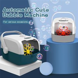 Nieuwe games bubble machine buitenspeelgoed grappige automatische kleurrijke blazer maker speelgoed kinderen baby elektrisch 221007