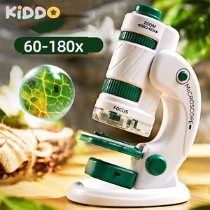 Jeux de nouveauté pour enfants microscope portable portable biologie biologie des jouets éducatifs expérimentales de science kits STEM pour les enfants 60x 120x 180x 231212