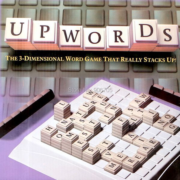 Novelty Games Classic Upwords Game Le mot tridimensionnel qui s'empile vraiment Stack High and Score 230803