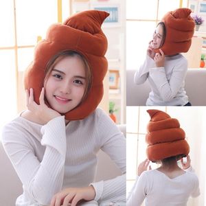 Juegos novedosos Creativo Lindo Forma de mierda Sombrero de peluche Juguete de peluche Divertido Caca falsa Gorro completo Gorro Regalo de la mordaza Cosplay Fiesta de disfraces Po Props Acce 230625