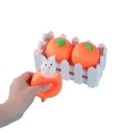 Nieuwheid Games Leuke Vent Rabbit Cup Squeeze hele persoon Toy Rabbit Anti-Stress Cups Toys Vent Ball Slow Rebound Decompressie Artefact
