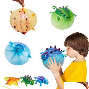 Nieuwigheid Spelletjes Dinosaurus Squishy Speelgoed Anti Games Opblaasbaar Dierenspeelgoed Knijp Zachte Bal Ballon Schattig Grappig Kinderen Geschenken Halloween 1209 Dr Dhfwk