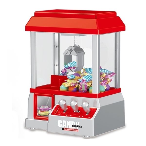 Jeux de nouveauté DIY Doll Claw Machine Jouet Enfants Coin exploité Jeu Mini Catch Crane Candy Machines Musique Cadeaux de Noël 220930