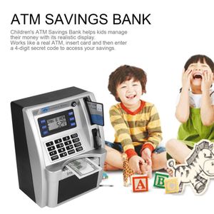 Juegos novedosos Alcancía electrónica Automático Mini Monedas seguras Ahorro de efectivo Caja de dinero Contraseña Código de contador Cerradura de llave Banco de monedas Cajero automático Regalo para niños 230803