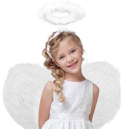 Nieuwigheid Games Fairy Angel Wings Voor Vrouwen Meisjes Party Fancy Dress Kostuum Set Kerst Halloween Cosplay Pography Prestaties Props 230721
