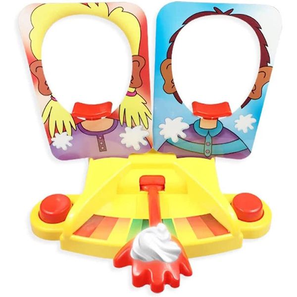 Jeux de nouveauté Fête de famille Jeu amusant Gâteau Tarte à la crème dans le visage Gadgets drôles Prank Gags Blagues Anti Stress Jouets pour enfants Joke Machine Toy Gift 230710