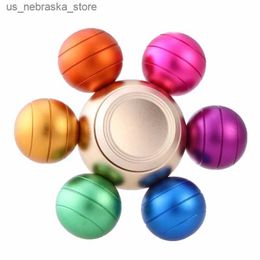 Nieuwheidspellen Fidget Spinner metal Rainbow Finger Gyroscope Angst Relief Toy voor volwassenen en kinderen Juguetes Ansiedad Alivio del Estres Q240418