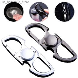 Jeux de nouveauté Spinner Finger Fidget Hand Spinner Anti Anxiété Toy Soulagement Stress Finger Spinner Keychain Bottle Opender Edc Adult and Childrens Toy Q240418