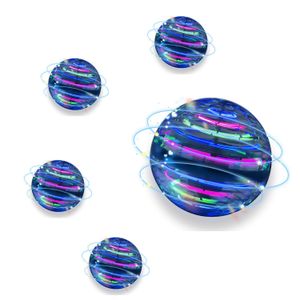 Jeux de nouveauté Flying Ball Toy Mini Drone Globe 360 ° Rotatif RVB Lumière Magique Hover Spinner Espace Orbe Pour Enfants Adts Intérieur Extérieur Amvao