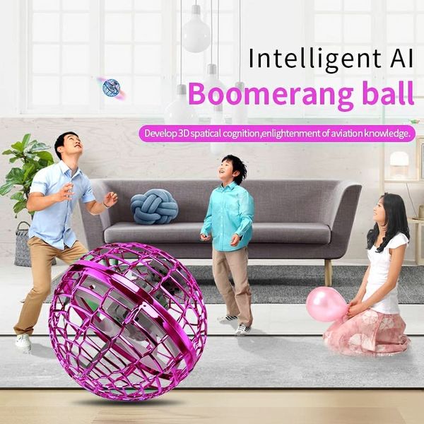 Juegos novedosos Flying Orb Ball Toy Drone Boomerang Hovering Magic Cool Pro actualizado 2021/2022 Hover Space Prime Orbit Spinning Ufo Rgb Amldn