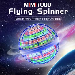 Nieuwigheidspellen Flying Orb Ball Toy Magic Neba Hover Boomerang 360ﾰ Roterende Spinner Mini Drone voor kinderen Adts Outdoor Indoor Drijvend Ea Amsza