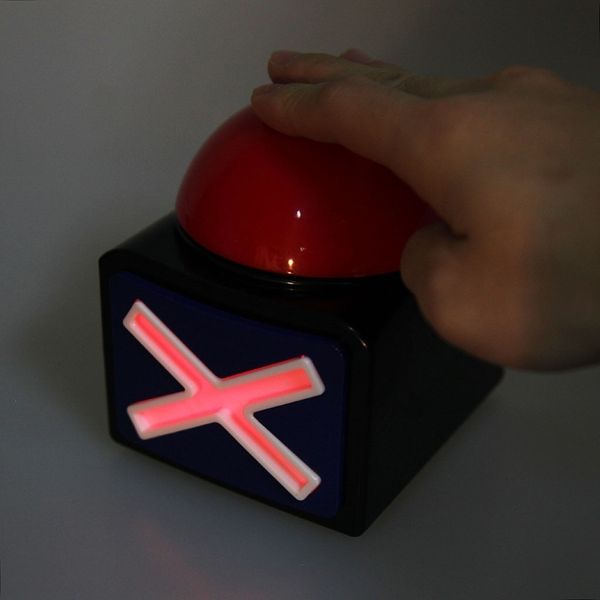 Nouveauté Jeux Jeu Réponse Buzzer Bouton D'alarme Avec Lumière Sonore Trivia Quiz Got Talent Buzzer 230712