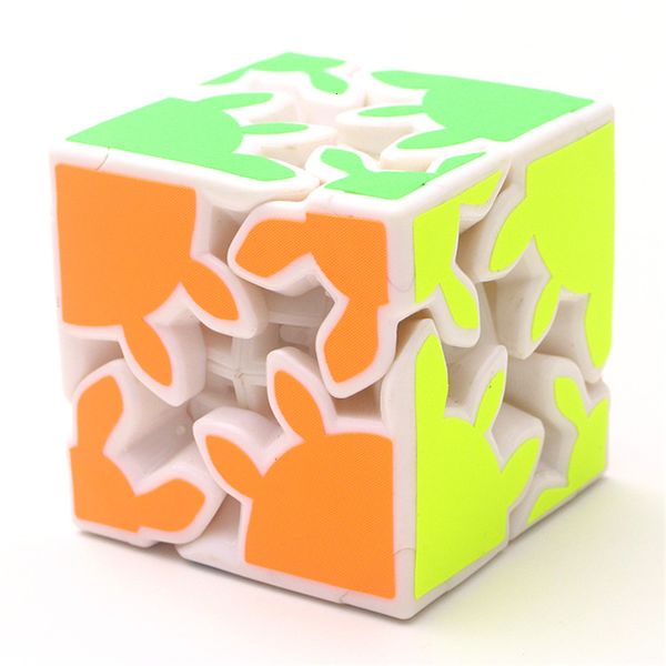 Jeux de nouveauté Hellocube 2x2 Gear cube magique changement de vitesse Puzzle Cube jouets éducatifs pour enfants Twist Magic Cubes garçons 230613