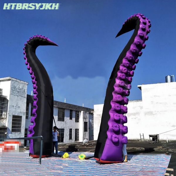 Nouveauté Jeux Gonflable Octopus Tentacules Air Blow Squid Bras Ballon Jouets Halloween Prank Stade Décoration Discothèque Publicité Props 230713