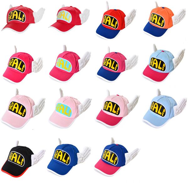 Novedad Juegos Niños Niños Anime Lindo DrSlump Arale Angel Wings Cosplay Sombreros Gorra de béisbol 5860cm 230721