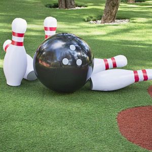 Juegos novedosos Juego de bolos inflable gigante educativo temprano para jardín de infantes para niños de familia Patio de césped al aire libre Jumbo Sport Ball Juguete inflado 230713