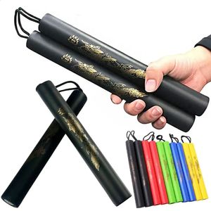 Jeux de nouveauté Arts martiaux mousse Nunchakus enfants chaînes de corde enfants Kung Fu Wushu Nunchucks formateur pour débutants 231109