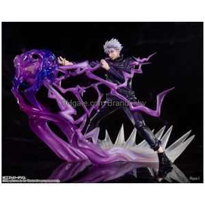 Costumes de mascotte de jeux de nouveauté 18 cm Jujutsukaisen Figure Satoru Gojo Action Yuji Itadori Field Expansion Figurine en PVC Adt modèle poupée Dr Dh2Pn