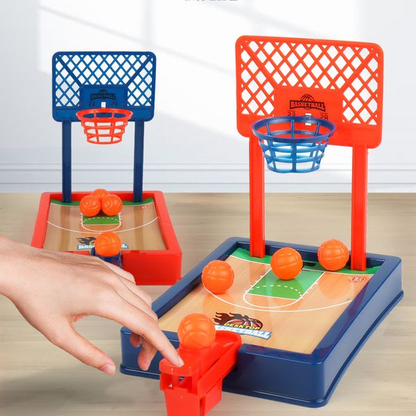 Jeux de nouveauté Mini Shooting Machine Party pour enfants adultes Facile à assembler Jeu de société de bureau Basketball Finger Table Jeux de sport interactifs 230619