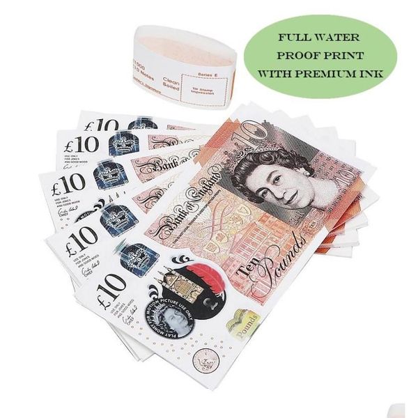 Juegos de novedades Money Money Toys UK Pounds GBP British 50 Commemorative Prop Movies Juega Fake Cash Casino Po Props73144436 Drop del Dhxgx