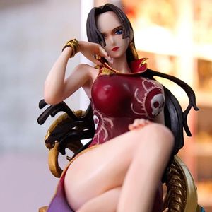 Juegos novedosos NUEVO Anime ONE PIECE DX POP Boa Hancock Chica sentada PVC Figura de acción Modelo Juguete Estatua Adulto Colección Figma Juguetes Muñecas Regalos