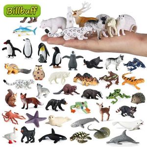Jeux de nouveauté Nouveaux ensembles d'animaux sauvages réalistes figurines FIGRALES FIGRAUX ACTIONS ELEPHANT BARS BRIDS CARDS MODEL