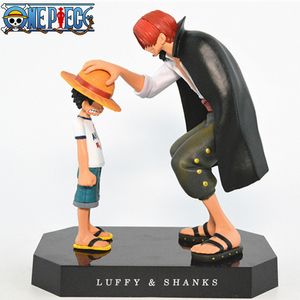 Nouveauté jeux une pièce Luffy Shunks Pvc figurines jouet 180mm une pièce Anime singe D Luffy Figurine jouets poupée