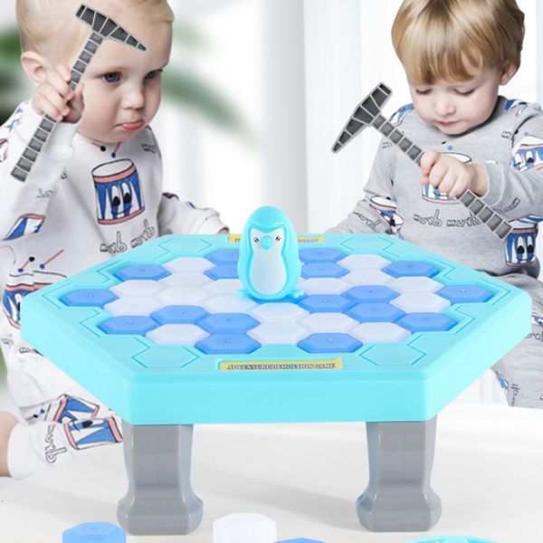 Jeux de nouveauté Parent-enfant interactif Mini enfants sauver bloc de glace brise-piège jouets drôle jeu de table jouet anti-stress décor 230216