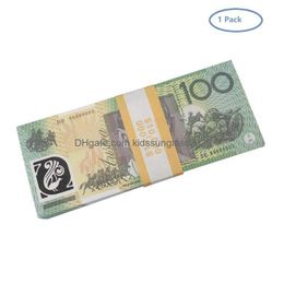 Nieuwigheid Spelletjes Prop Aud Bankbiljetten Australische Dollar 20 50 100 Papier Kopie Fl Print Bankbiljet Geld Nep Monopoly Film Rekwisieten Drop Deliv Dhqdt08R8