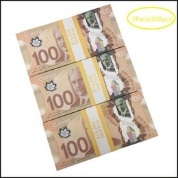 Nieuwigheid Games Prop Cad Game Geld 5/10/20/50/100 Canadese Dollar Canada Bankbiljetten Valse bankbiljetten Film Props Drop Levering 2022 Speelgoed Gif DhlnpPH3R